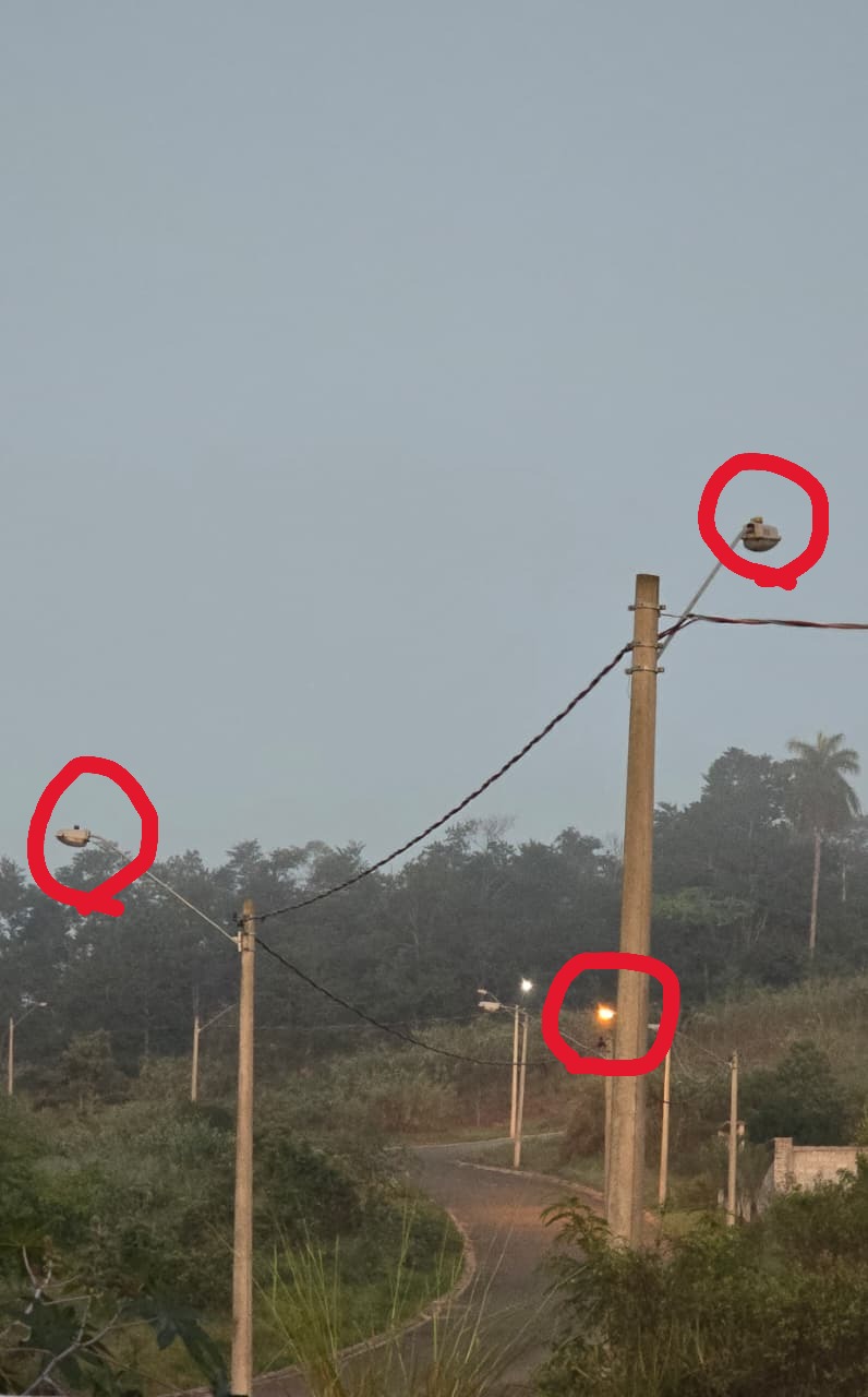 Iluminação das vias internas durante a obra 1
